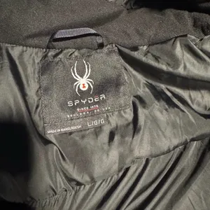 Spyder Men's Dark Coat with Logo thumbnail 4