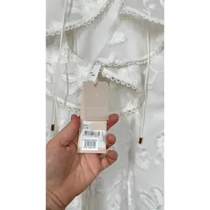 KEEPSAKE The Label White Floral Embroidered Ruffle Midi Dress Bridal Romantic thumbnail 11