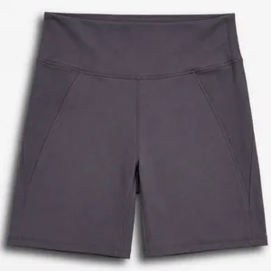 LegEnd Active‎ Womens High Waisted Ribbed Biker Shorts Purple XL 7 Inch Inseam thumbnail 1
