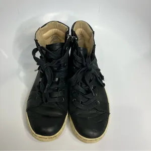 UGG Gradie‎ black leather high top sneakers women’s size 7.5 casual timeless thumbnail 2