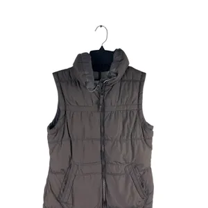 American Eagle Chocolate Brown Puffer Full Zip Vest S thumbnail 4