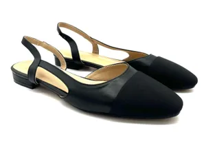 Genuine Leather Sandals Loafers Flats Slip On Office Shoes Pumps Sling back thumbnail 3