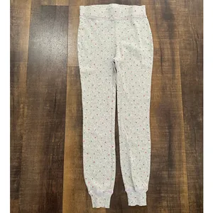 Boden Star Print Thermal Pajama Set Gray Waffle Knit Women's US 6 thumbnail 7