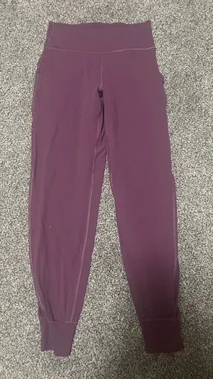 Women's Purple High-Waist joggers thumbnail 1