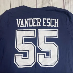 Womens Dallas Cowboys Leighton Vanderesch #55 T Shirt‎ Jersey Size Small thumbnail 3