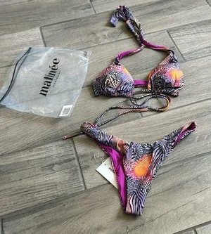 Matinee cavalli arancio bikini set Purple thumbnail 1