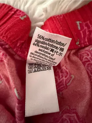 🩷 3/$18 Victoria's Secret Rose Print Pajama Lounge Pants Red Large Modal Cotton thumbnail 5