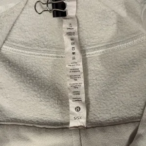 Lululemon Scuba Hoodie Oversized Half Zip Athleisure Minimalist Y2K Bone XS/S thumbnail 3