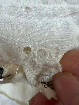 Roberta Vintage 70’s White Cotton Eyelet Lace Tiered Maxi Sundress 7 Cottage thumbnail 8