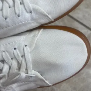Jenni Kayne White Canvas Platform Sneakers Gum Sole Made in Portugal Size 38/8 thumbnail 10