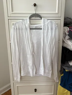 Old Navy White Zip-Up thumbnail 1