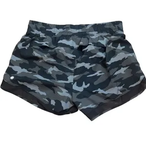 Athleta Printed Mesh Racer Run 4" Camo‎ Athletic Lined Shorts Size Small UFP 50 thumbnail 3