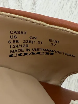 Coach Women's Signature Jacquard Espadrille Wedge Sandals 6.5B Cocoa Amber $175 thumbnail 5