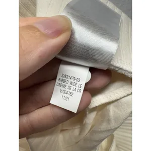 Old Navy Lounge Pants Women Size M Tall Ribbed Wide Leg Cream EUC Pockets thumbnail 3