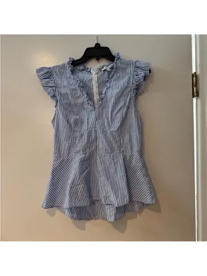TOME
Flutter Sleeve Top Blue Size 8 thumbnail 3