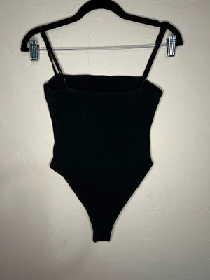 Tiger Mist Black‎ Square Neck Thong Bodysuit thumbnail 6