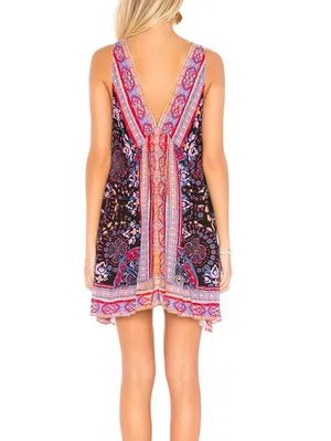 Free People Intimately Pink Sleeveless Gypsy Trapeze Slip Dress - Size - Small thumbnail 2