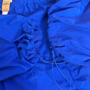 VS PINK Blue Parachute Cargo Pants Womens S Swishy Windbreaker Jogger Utility thumbnail 4