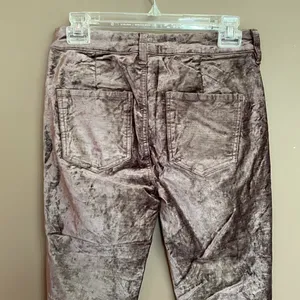 NWT Free‎ People Velvet Crop Pants Taupe Size 26 thumbnail 8
