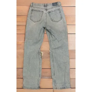 Abercrombie The Dad High Rise Distressed Light Wash Jeans Women 27/4 EUC thumbnail 2