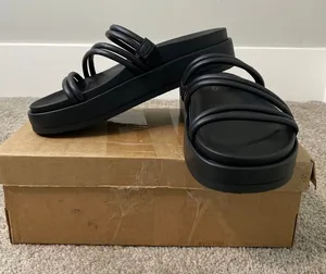 New Mix No. 6 Alize Platform Sandals Black Women’s Size 7 thumbnail 1