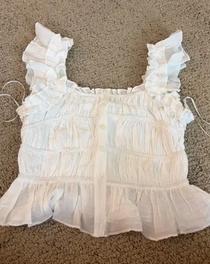 Marshall’s cropped white blouse  thumbnail 1