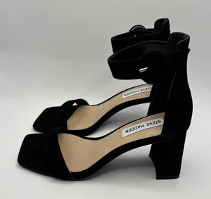 Steve Madden Women Reverie Ankle Leather Square Toe‎ Sandals shoes sz 6M thumbnail 1