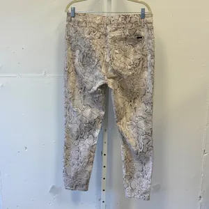 White House Black Market Snakeskin Skinny Jeans High Rise Python Print Neutral thumbnail 2