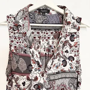Papillon Floral Paisley Tunic Dress Lagenlook‎ Summer Vacation Boho Bohemian XL thumbnail 2