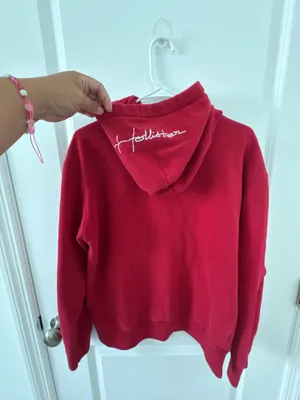 Hollister Must-Have Collection Red Hoodie Size M thumbnail 7