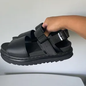 Dr. Martens Voss Hydro Black Leather Sandals Strappy Platform Women's Size 9 thumbnail 10