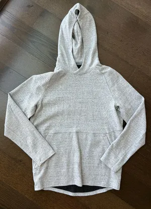Lululemon gray at ease hoodie thumbnail 1