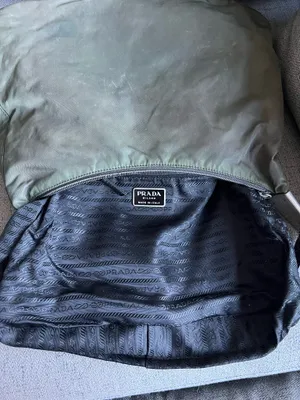 Prada Vintage Nylon Leather Shoulder Bag green thumbnail 11