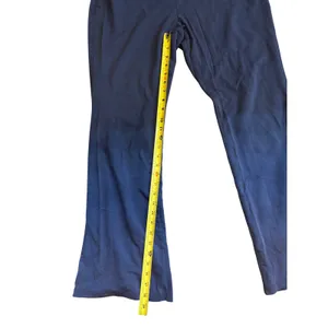 Vintage Aeropostale Y2K Low Rise Foldover Yoga Pants XL Flare Blue Stretch thumbnail 4
