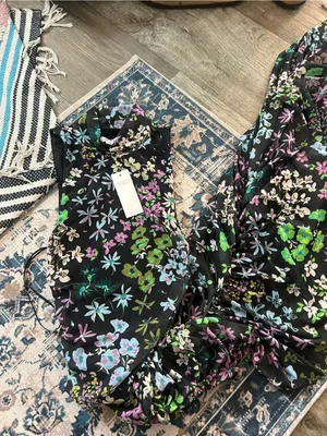 AFRM LOS ANGELES Sonia Ruched floral Mesh Maxi Dress thumbnail 12
