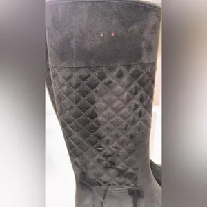 Tommy Hilfiger Babette Black Quilted Tall Knee-High Riding / Rain Boots – Size 8 thumbnail 14