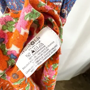 Natural Life XL Tricia Maxi Dress Blue Paisley Red Floral Boho Cottagecore‎ 1836 thumbnail 11