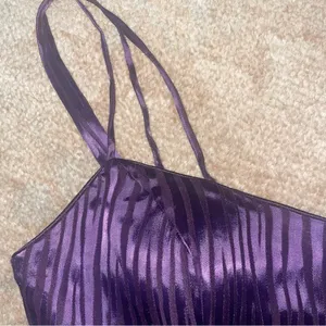 Vintage Purple Ombré Silk Maxi Dress thumbnail 5