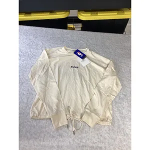 WEAR‎ by Erin Andrews NBA Phoenix Suns Long Sleeve Drawstring Top Cream XS NEW thumbnail 2