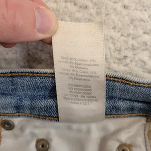 Denim Forum The Nico Mid Rise Skinny Crop Jeans Light Wash Raw Hem Size 28 thumbnail 5