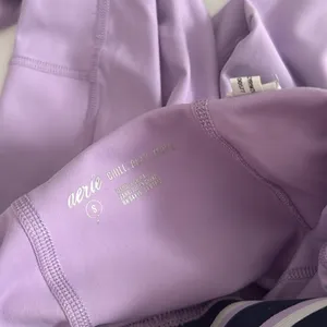 Aerie Purple Lilac striped waistband EUC thumbnail 4