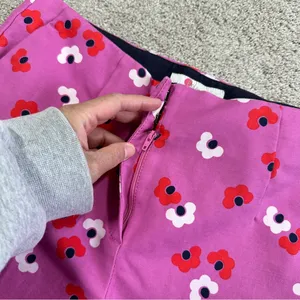 Boden Women’s Sorrento Kensington Floral Pants Trousers Mid Rise Stretch Pink 6R thumbnail 10