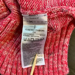 GAP Pink Marled Y2K Style V-Neck Sweater S Clean Girl Cozycore 100% Cotton Knit thumbnail 4