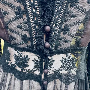 A’reve black lace sheer top Size M thumbnail 12