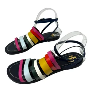 Tory Burch Multicolor Leather Strappy Sandals Ankle Strap Size 7.5 thumbnail 2