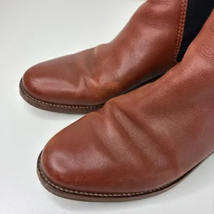 Madewell Brown Ainsley Chelsea Ankle Booties Leather Upper Pull-On Womens 7 thumbnail 2
