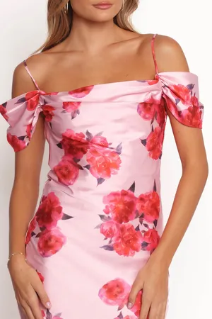 NWT Petal and pup ESTHER MIDI DRESS in PINK. Size Medium thumbnail 3