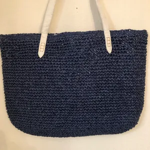 🎉INC Star & Stripes Straw Bag Blue thumbnail 4