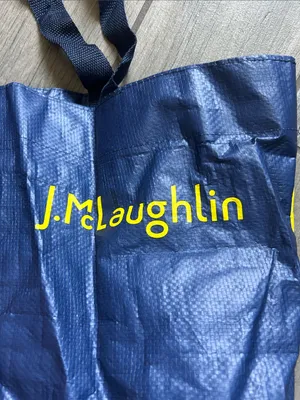 J. McLaughlin Navy Tote with Bright Yellow Diagonal Accent thumbnail 3