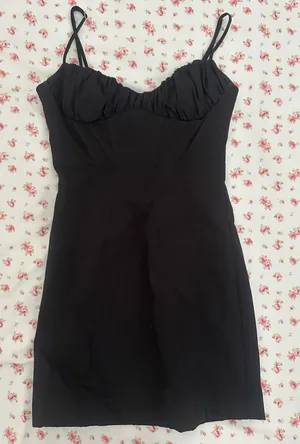 Zara Black Mini Dress thumbnail 1